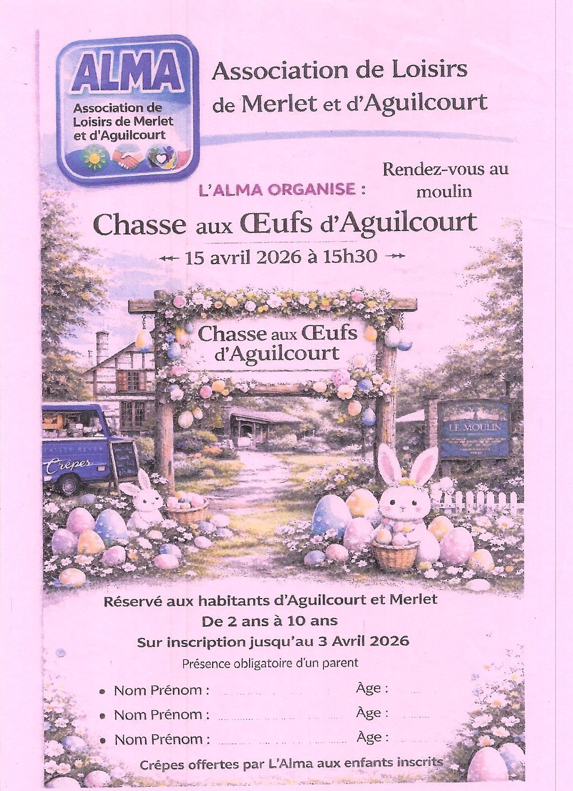 chasse aux oeufs 2026